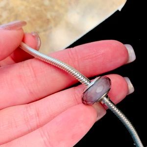 Authentic Pandora Purple Glass Bead